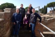 our small group on tour of ostia antica