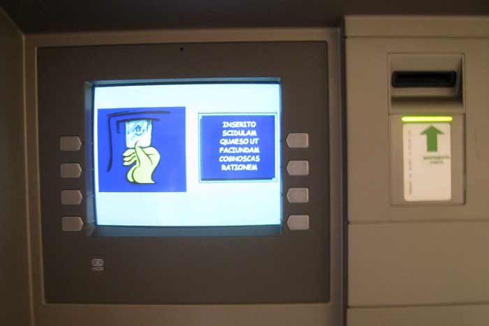 ATM of vatican